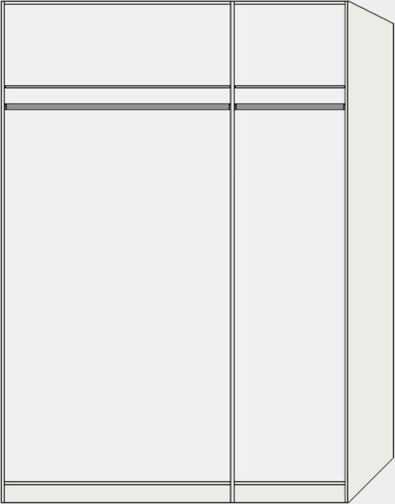 Produktbild Jutzler Drehtürenschrank 3-türig (152.5 x 58.5 x 195 cm)