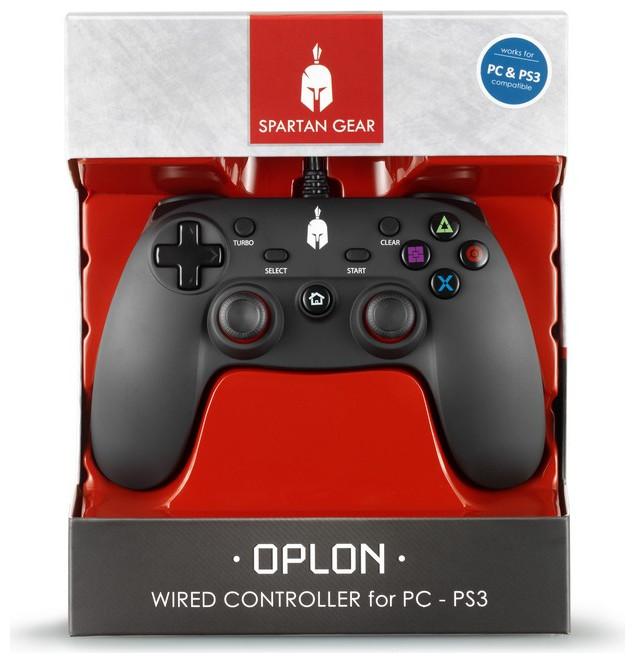 Spartan Gear PS3 Controller Oplon wired black PC compatible (PC)