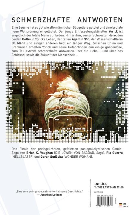 Produktbild Panini Y: The Last Man (Deluxe Edition) (Deutsch, Brian K. Vaughan, Sudzuka Goran, Pia Guerra, Claudia Fliege, 2022)