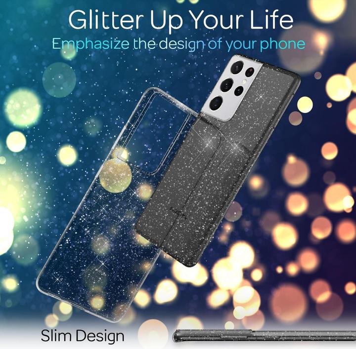 Actual product image Nalia Glitter mobile phone case (Samsung Galaxy S21 Ultra)
