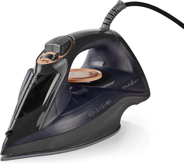 Produktbild Nedis Bügeleisen | 2200 W | Dampf Schuss | Keramisch | 0.26 l (2200 W, 0.01 g/min)