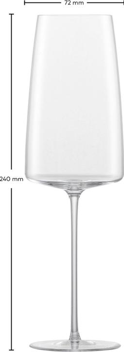 Actual product image Zwiesel EASY <(>&<)> FRESH SEKT SIMPLIFY 77 WITH MP (KT2 (40.70 cl, 2 Glasses, Champagne glasses)