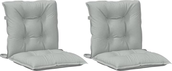 Actual product image VidaXL Low backrest cushions 2 pcs. 100 x 50 x 7cm fabric (100 x 50 x 7 cm)