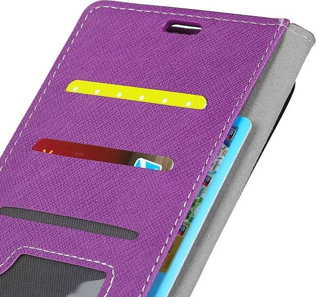 Produktbild MU Classic Leder Hülle mit Kreuzmuster (OnePlus 5T)