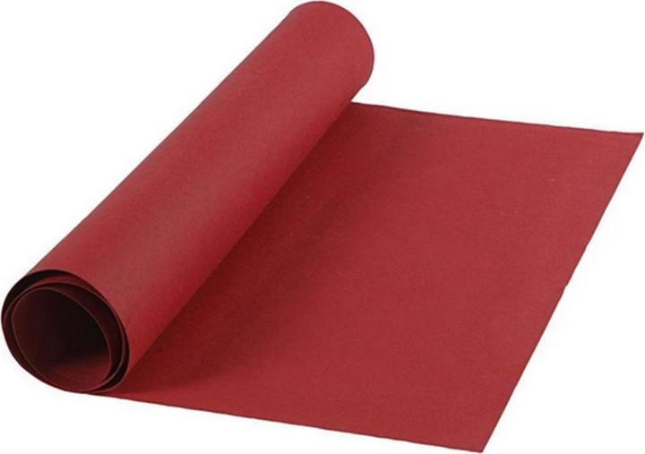 Image du produit Creativ Company Rouleau de papier en cuir, 350 g, 1 pièce, rouge