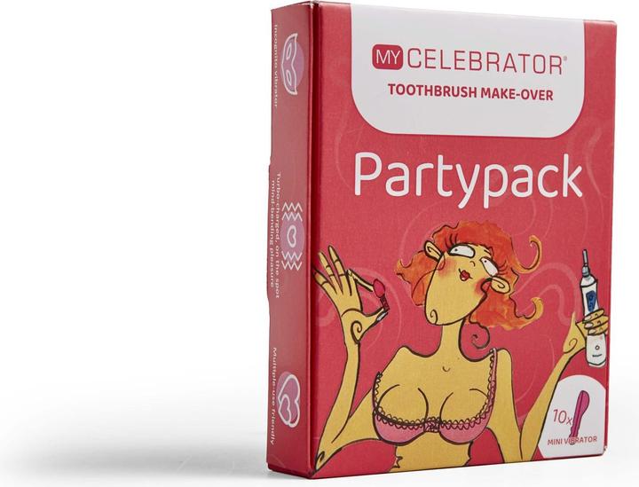 Immagine prodotto Celebrator My ZahnbürstenMakeover Zehnteiliges PartyPack Rosa