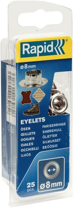 Produktbild Rapid Ösen 8mm 25 Stück + Einschlagwerkzeug