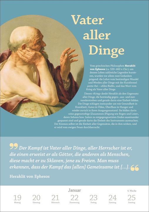 Actual product image Harenberg DIE ZEIT Philosophie Wochen-Kulturkalender 2026 - 53 Denkanstösse für 2026 (German)