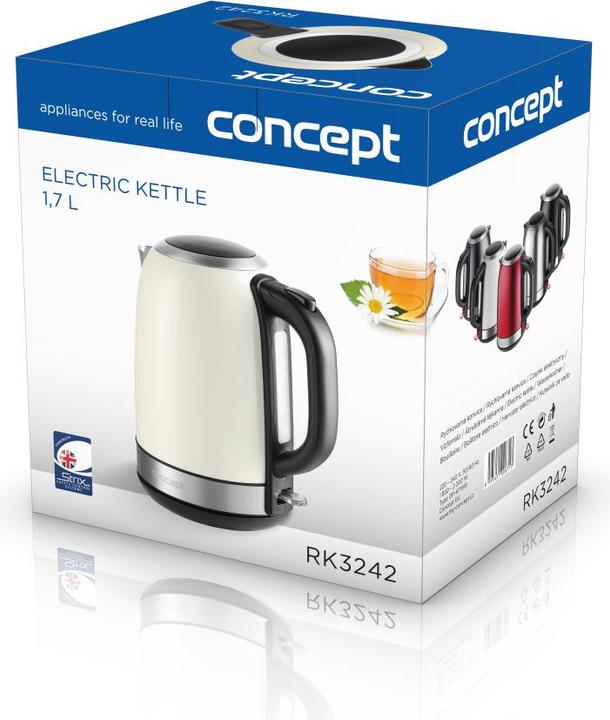Actual product image Concept RK3242 electric kettle Cream (1.70 l)