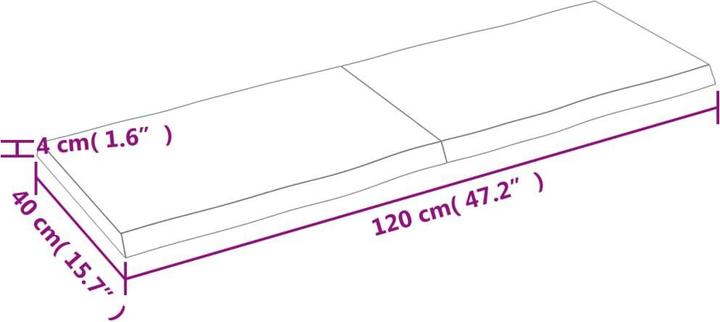 Produktbild VidaXL Nili (120 x 40 x 4 cm)
