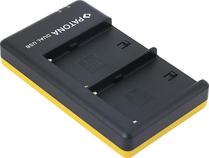 Actual product image Patona Dual Charger FM500H (Camera battery charger)