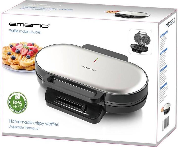 Image du produit Emerio Gaufrier double gaufre en forme de coeur