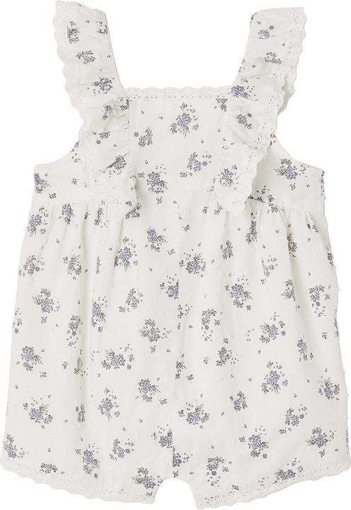 Vertbaudet Festlicher Baby Kurzoverall mit Plumetismuster