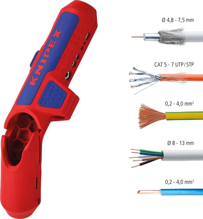 Actual product image Knipex ErgoStrip (135 mm)