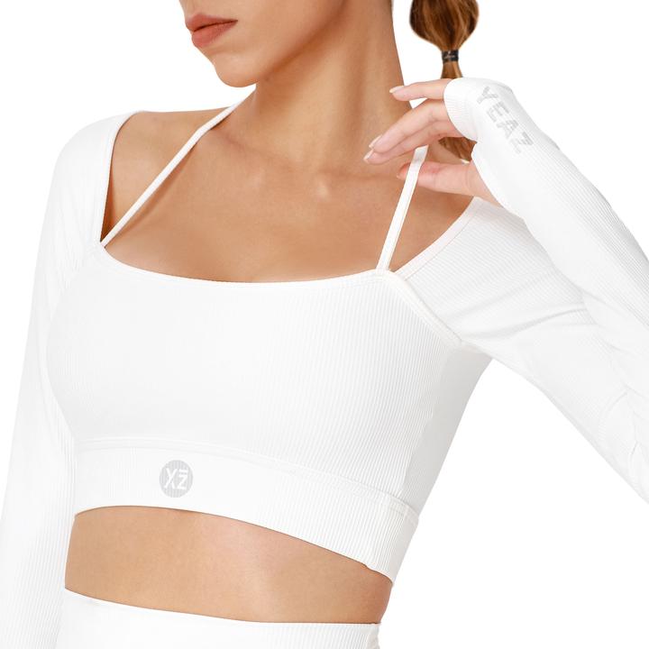 Produktbild Yeaz CLUB LEVEL SET Long Top Shorts S (White) (S)