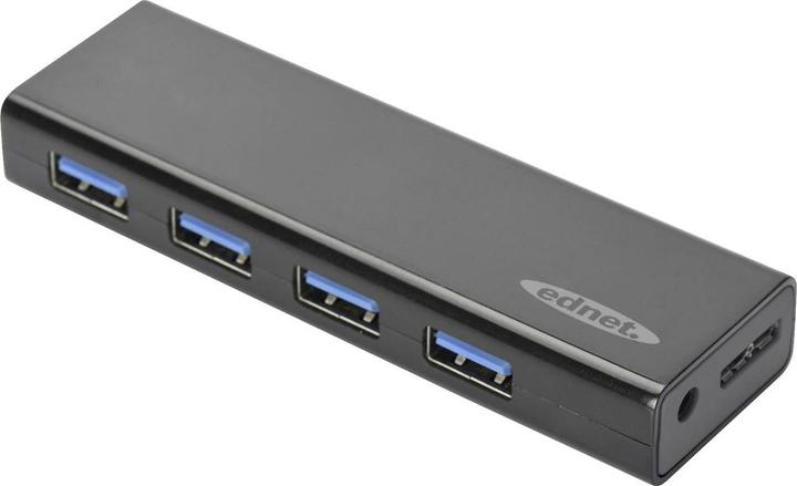 Immagine prodotto ednet Hub USB 3.0, 4 porte, incluso alimentatore (USB-A, 4 Porti)