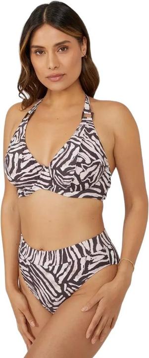 Actual product image Universal Textiles Non-padded bikini top with animal print