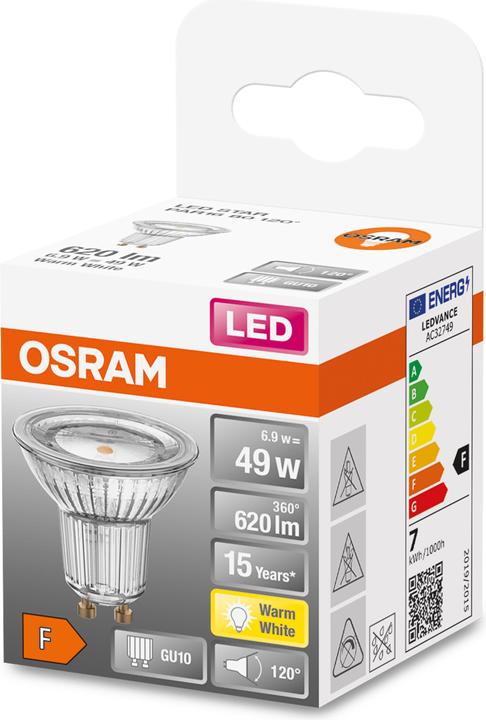 Image du produit Osram Star Par 16 (GU10, 6.90 W, 620 lm, 1 x, F)