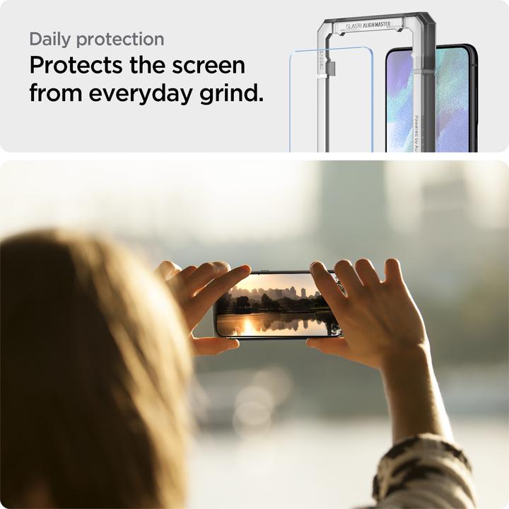 Produktbild Spigen ALM Glas.Tr Samsung S21 FE 2szt. szkło hartowane AGL03088 (2 Stück, Samsung Galaxy S21 FE)