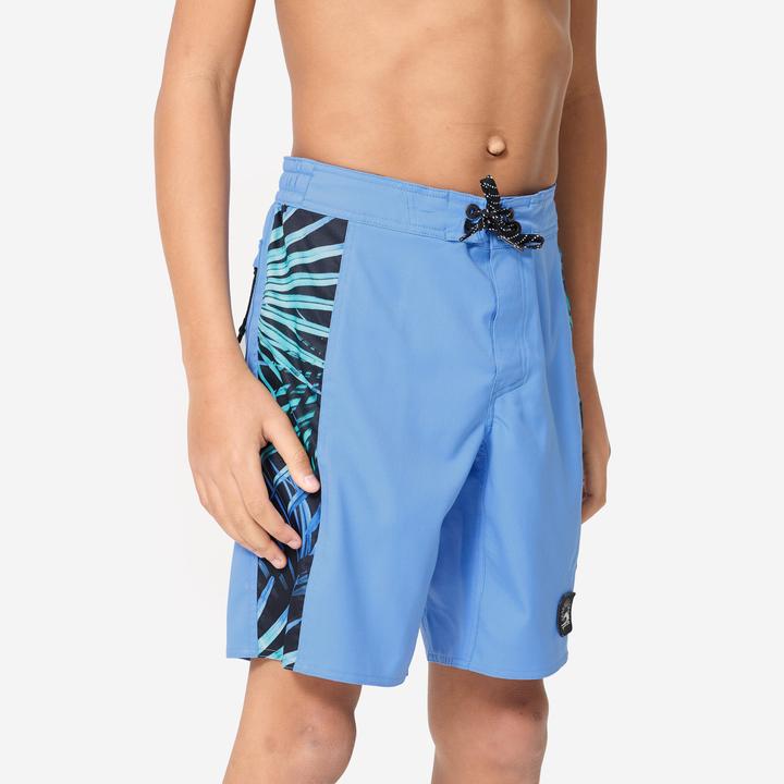 Olaian Boardshorts Surfen Jungen 900 Band blau (12, 13, 14)