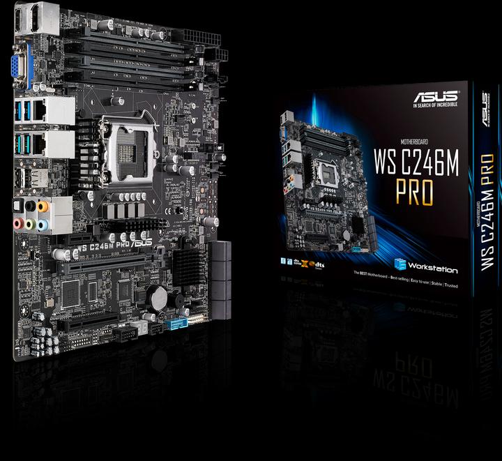 Image du produit ASUS C246M PRO (LGA 1151, Intel C246, mATX)
