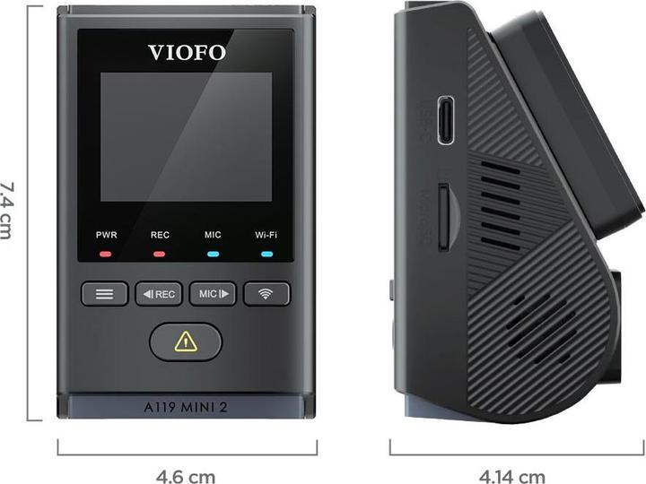 Produktbild Viofo A119 Mini 2 (Nachtsicht, WLAN, GPS-Empfänger, QHD)