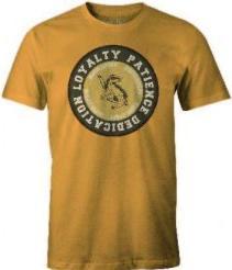 Cotton Division HARRY POTTER - T-Shirt Hufflepuff ROUND Loyalty Patience... (L) (L)