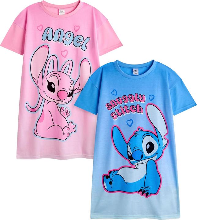 Produktbild Lilo & Stitch Nachtkleid Mädchen(2erPack) kurzärmlig (146)