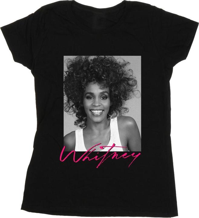 Immagine prodotto Whitney Houston Smile Photograph Maglietta Donna (L)