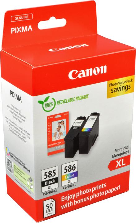 Actual product image Canon PG-585 XL / CL-586 XL Photo Value Pack (M, FC, Y, C)