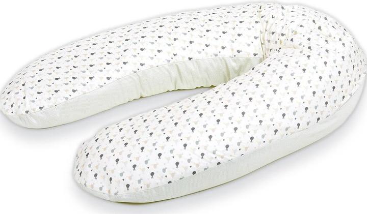 Träumeland Cuscino da allattamento Birdie grigio (190 cm)