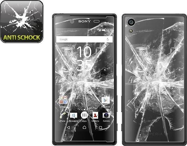 Actual product image Protectorking 2x Panzerfolie Anti-Shock HD Klar (2 Piece, Sony Xperia Z5)