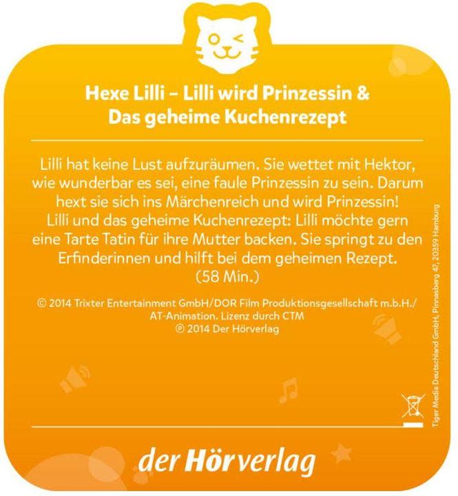 Actual product image Tigermedia Tigercard witch Lilli: Lilli becomes princess The secret cake recipe (German)