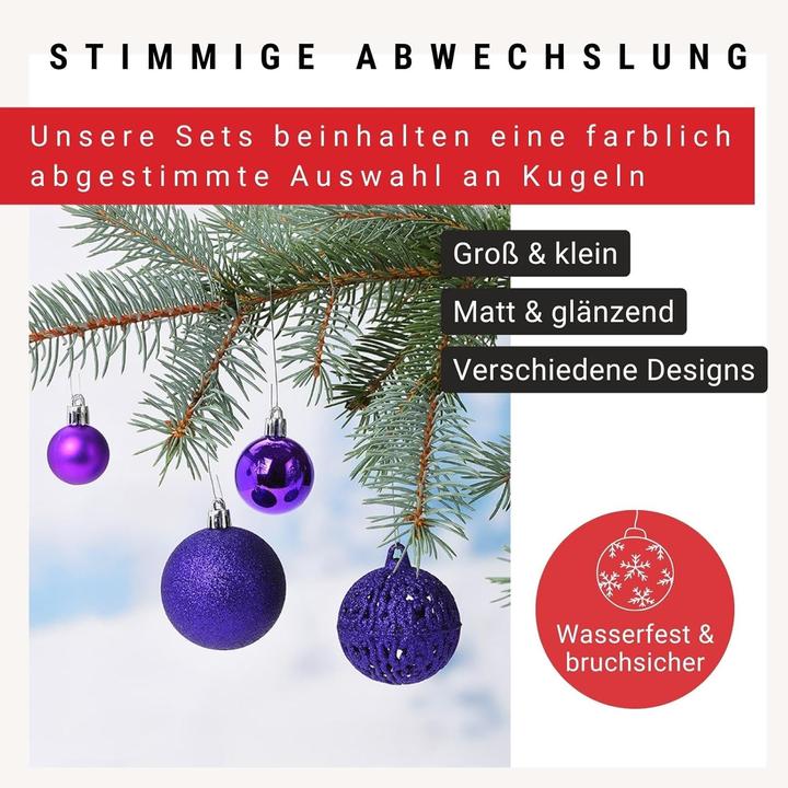 Actual product image Woma Christmas baubles set (50 -part)