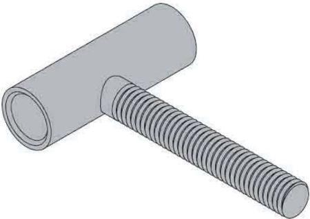 Produktbild Hettich Rahmenoberteil verzinkt 15 mm, 2 Stck