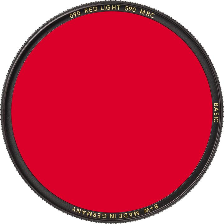 Actual product image B+W 090 Red filter, bright 590, MRC/Basic 46mm (Colour filters)