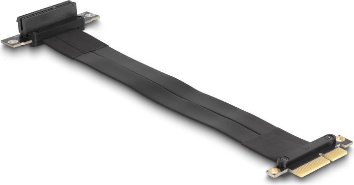 Image du produit Delock Carte Riser PCI Express x4 mâle vers x4 slot coudé à 90° avec câble 30 cm