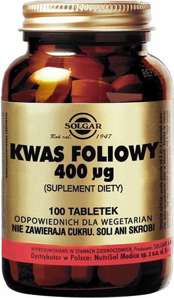 Actual product image Solgar Vita Folic Acid Tabl (100 Piece, Pills, 141 g)