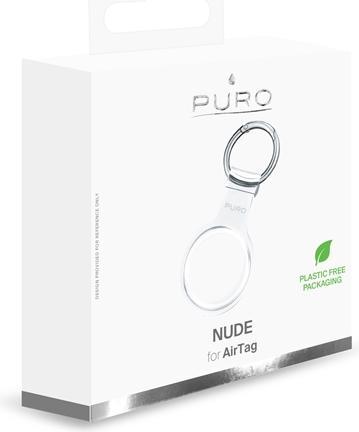 Image du produit Deltaco Puro NUDE Porte-clés Apple Airtag avec étui - Transparent
