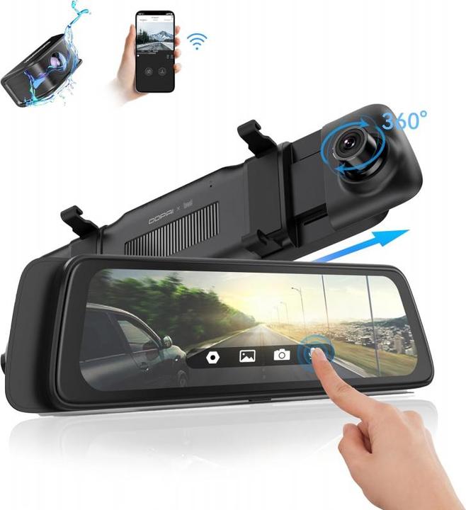 Produktbild DDpai Dash camera Mola E3 1440p (WLAN, Akku, Bluetooth, GPS-Empfänger, Full HD)