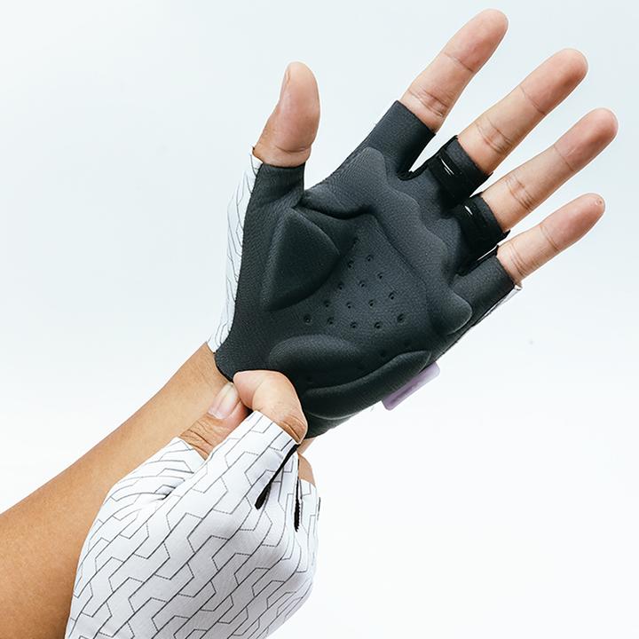 Actual product image Rockbros MTB cycling gloves size: XL - white and black (XL)