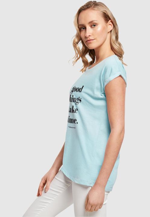 Immagine prodotto Merchcode Maglietta da donna "Le cose belle richiedono tempo" - 117487 (XL)