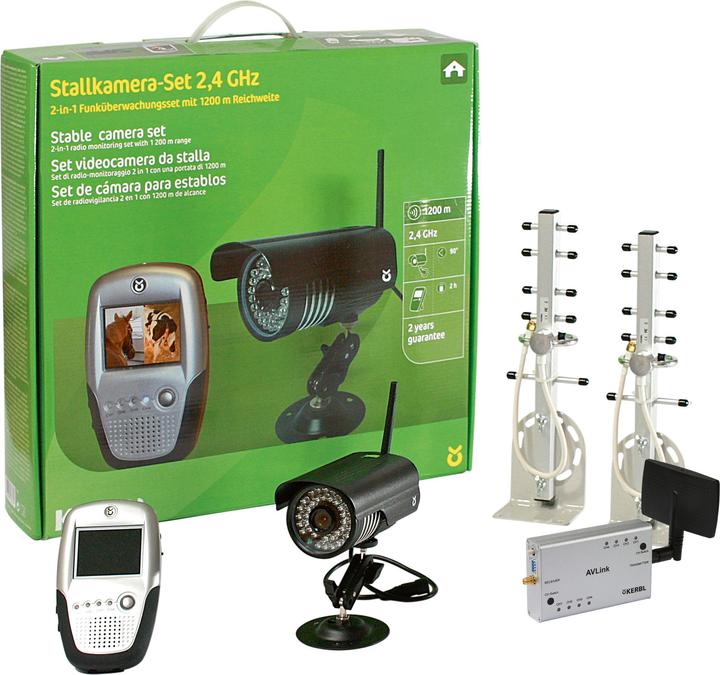 Actual product image Kerbl 1085 Stable and trailer camera set 2.4 GHz