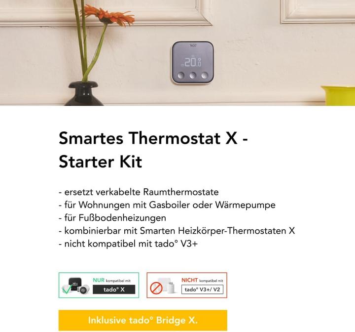 Immagine prodotto tado° Smartes Thermostat X