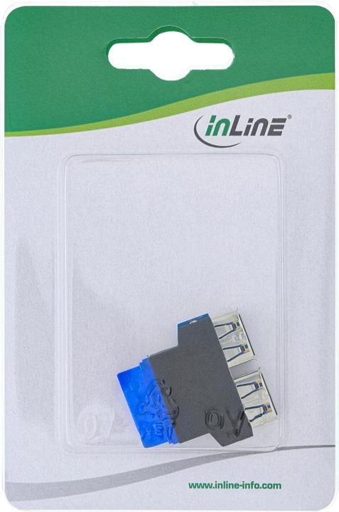 Image du produit InLine Adaptateur interne USB 3.0 vers externe USB 3.0 - carte électronique (USB-A, 5 cm)