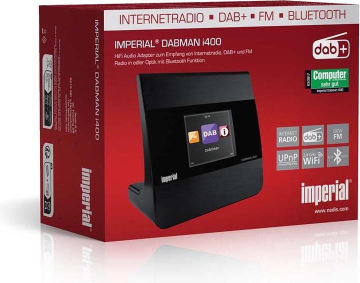 Productafbeelding Imperial Dabman i400 (Internet radio, DAB+, VHF, FM, Bluetooth, WiFi)