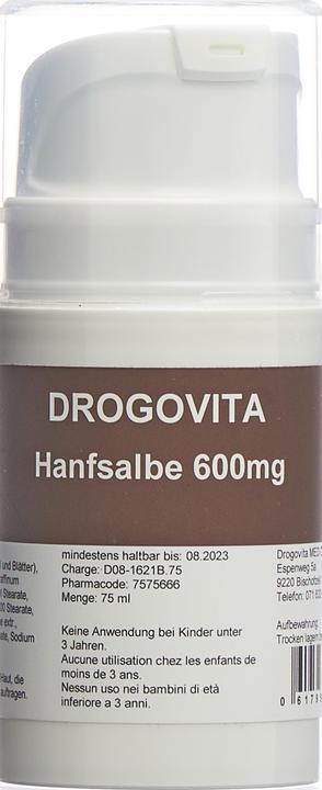 Produktbild Drogovita Hanfsalbe 600 mg (1 x, 75 ml, 130 g)