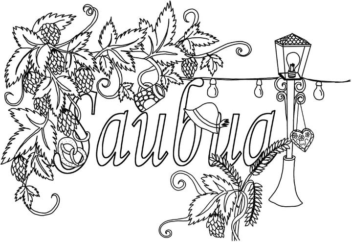 Actual product image The coloring book for adults: Curse yourself free