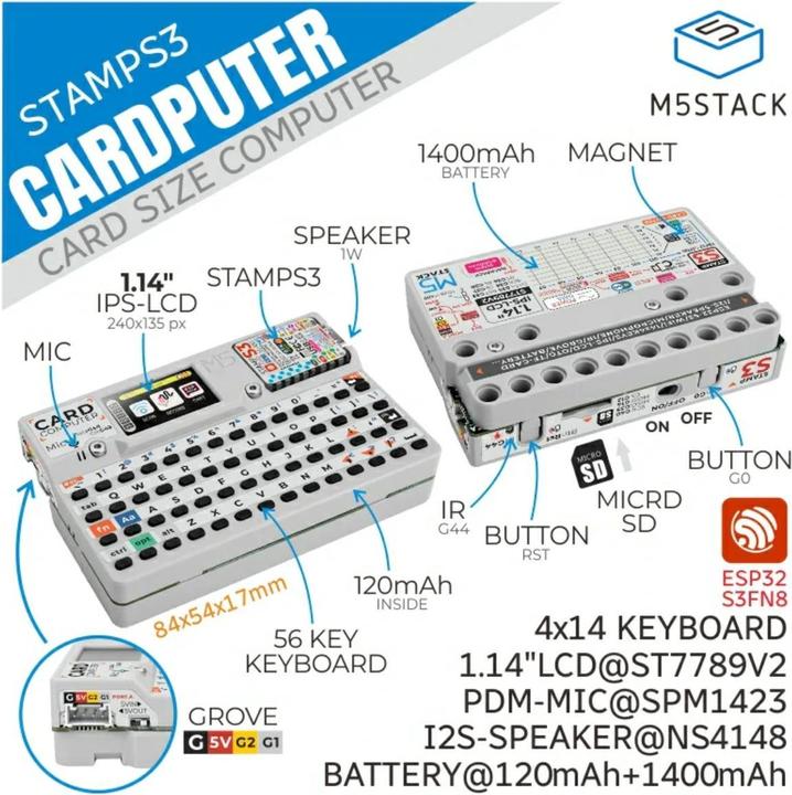 Produktbild M5Stack Cardputer Kit mit M5StampS3