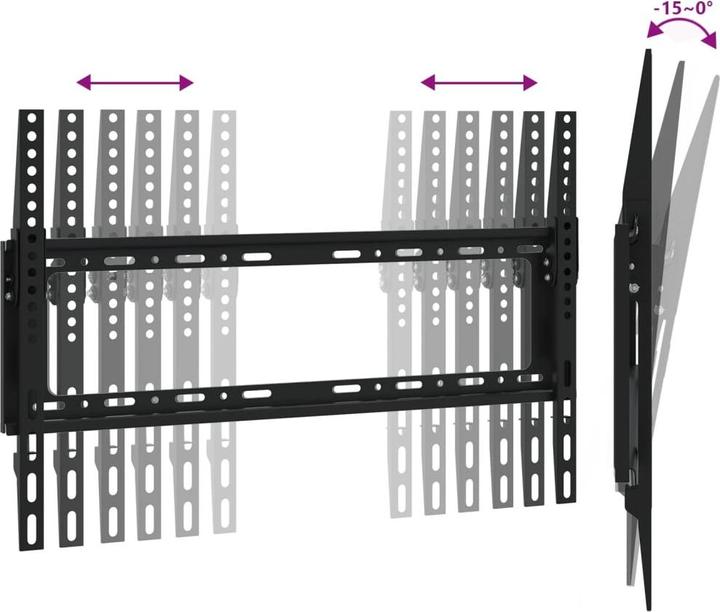 Image du produit VidaXL Support TV mural 26-63 pouces écran Max VESA 600x400 mm 50kg (Plafond, 63", 50 kg)